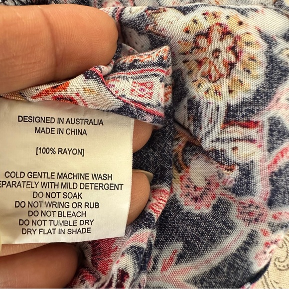 Anthro JAASE Halter Open Back Maxi Dress Floral Print Boho Festival size Small - Picture 7 of 7